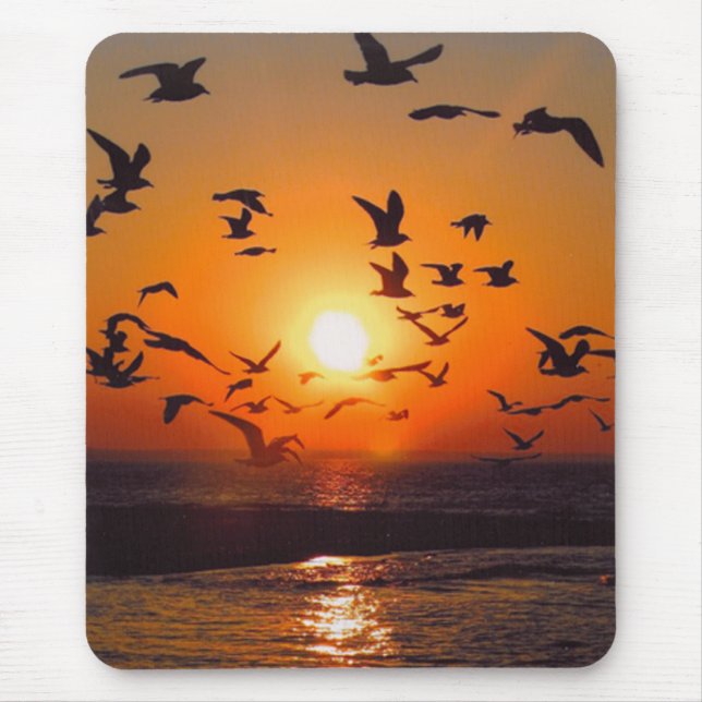 Mousepad Pôr do Sol no Lago Erie (Frente)