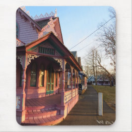 Mousepad Pôr do sol quente no pão-de-gengérra - Vinha de Ma