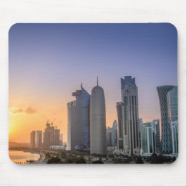 Mousepad Por do sol sobre a cidade de Doha, Qatar