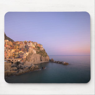 Mousepad Por do sol sobre a vila de Manarola em Cinque