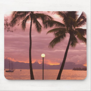 Mousepad Pôr do sol sobre Moorea a partir do Sofitel Maeva