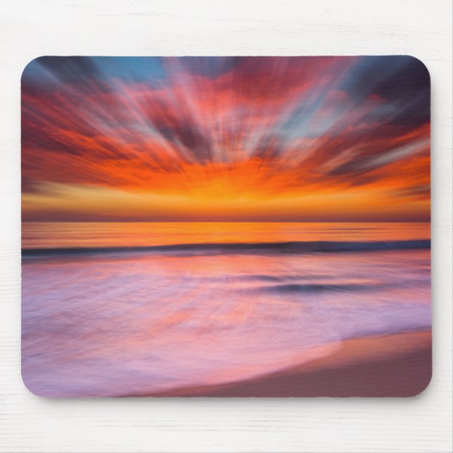 Mousepad Pôr do sol Tamarack Beach | Carlsbad, CA (Frente)