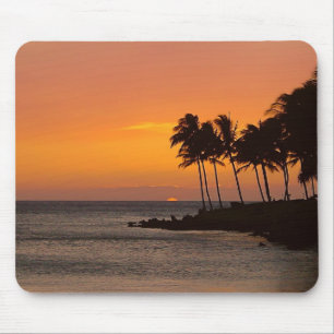 Mousepad Por do sol tropical