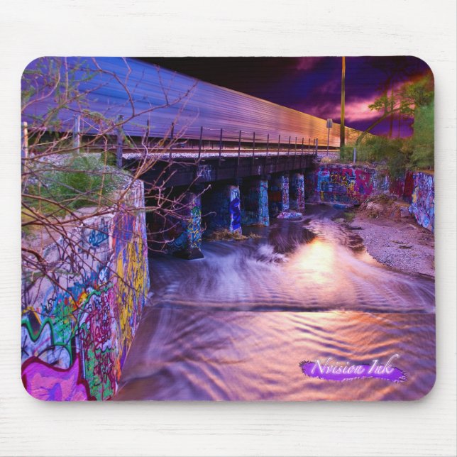Mousepad Por do sol urbano (Frente)