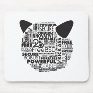 Mousepad Por que eu adoro o mouse do aniversário de 25 do F