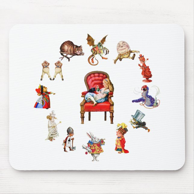 Mousepad Por Toda A Alice Através Do Vidro (Frente)