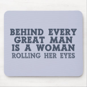 Mousepad Por trás de todos os homens, personalizados
