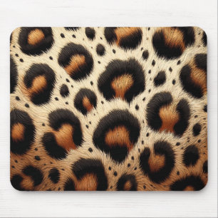 Mousepad Porcas de Peles de Leopardo bege e preto