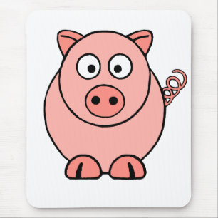 Mousepad Porco cor-de-rosa