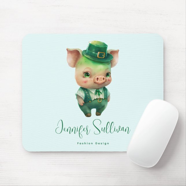 Mousepad Porco de Fairytala Verde em Rico (Com mouse)