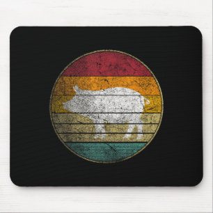 Mousepad Porco grelhado - aniversário retrô dia das mães e 