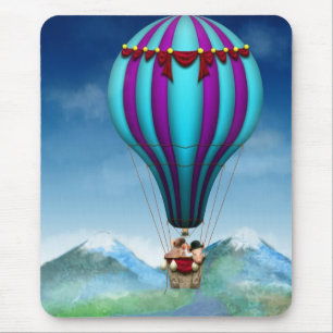 Mousepad Porco Voador - Balão para cima e para fora