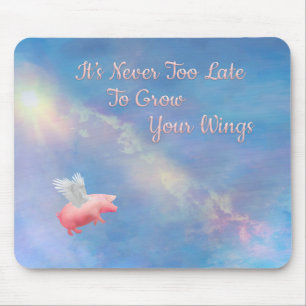 Mousepad Porco Voador Cresce As Asas