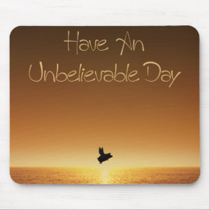 Mousepad porco voador tenha um dia incrível