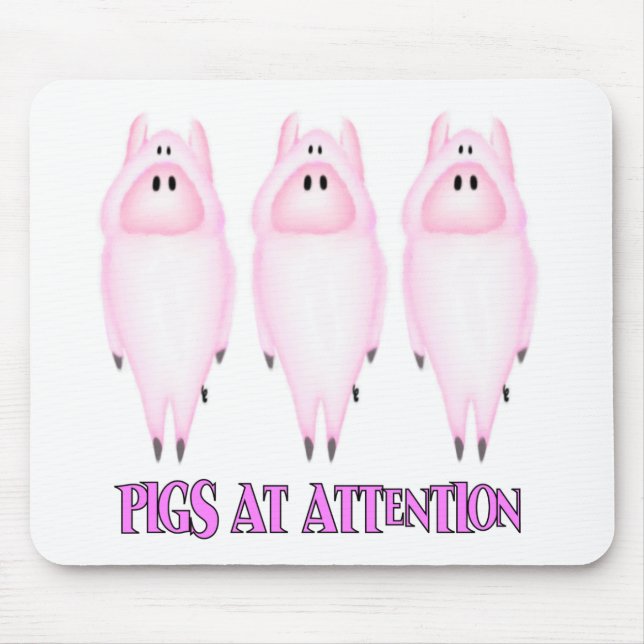 Mousepad Porcos à Atenção (Frente)