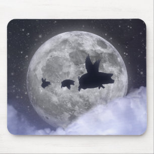 Mousepad Porcos Voadores da Família Flying Pig