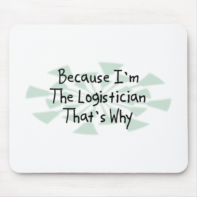 Mousepad Porque eu sou o responsável da logística (Frente)