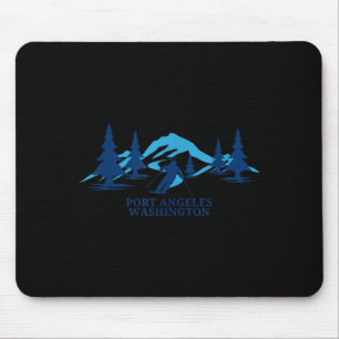 Mousepad Port angeles washington resort de esqui esquiador
