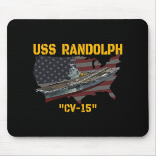 Mousepad Porta-aviões Uss Randolph Cv-15 Dia dos Veteranos 