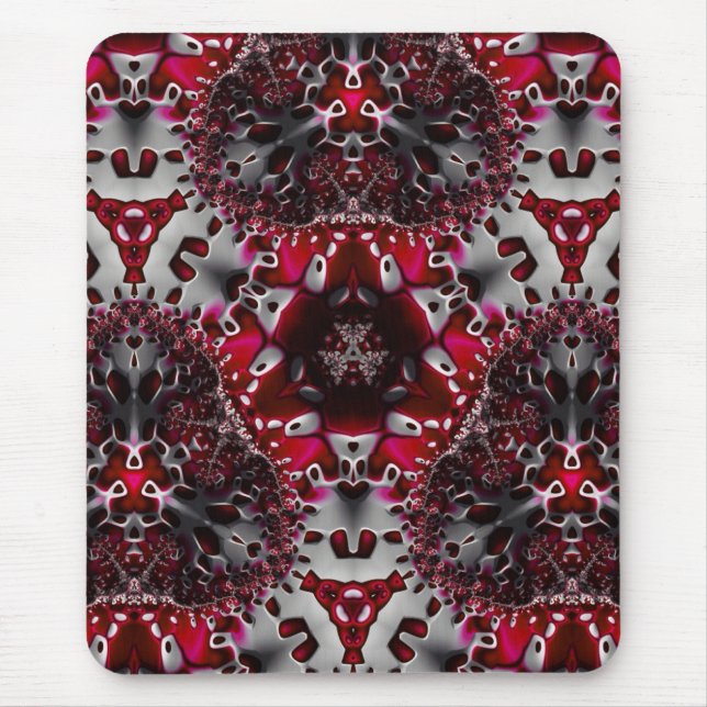 Mousepad Porta copos Trippy da arte do Fractal (Frente)