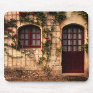Mousepad Porta da casa de campo da rosa