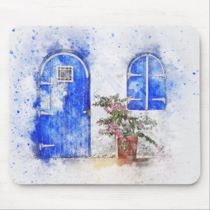 Mousepad Porta de Aquarela