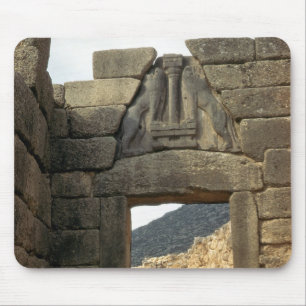 Mousepad Porta do leão sobre a entrada