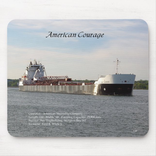 Mousepad Porta-voz da Coragem Americana (Frente)