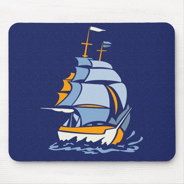 Mousepad Porta-voz de veleiro, personalizável (Frente)