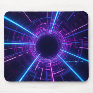 Mousepad Portal Neon Retro-Futurista Personalizado