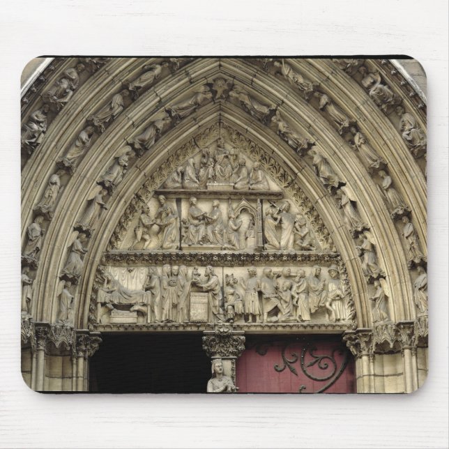 Mousepad Portal norte do transept, detalhe de tímpano (Frente)