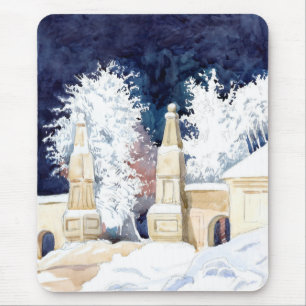 Mousepad Portão de inverno à noite (esboço)