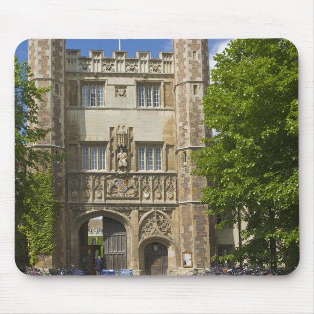 Mousepad Portão do Trinity College e fileiras de bicicletas (Frente)