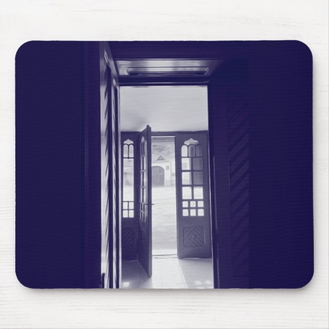 Mousepad Portas azuis (Frente)