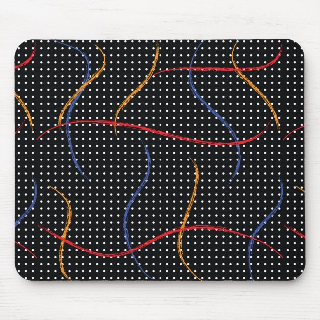 Mousepad Portas e Splatter de Pintura Retroativa (Frente)