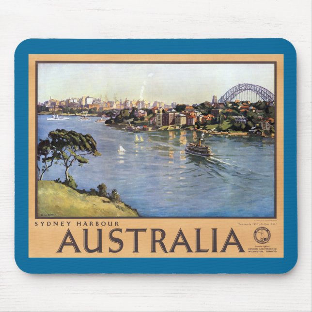 Mousepad Porto de Sydney, Austrália (Frente)
