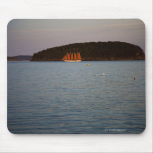 Mousepad Porto do bar, Maine no por do sol