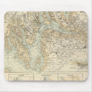 Mousepad Portos e portos na costa oeste da Escócia