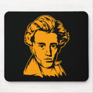 Mousepad Portra do existentialist da filosofia de Soren
