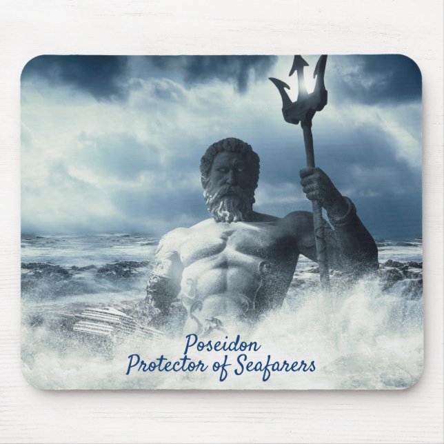 Mousepad Poseidon Protetor dos Marítimos (Frente)