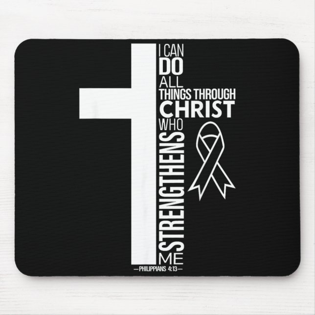Mousepad Posso Fazer Coisas Através Da Fé Em Cristo Diabete (Frente)