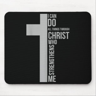 Mousepad Posso Fazer Tudo Através De Cristos Que Se Fortale