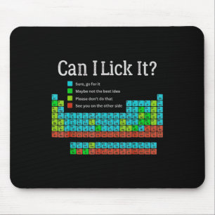 Mousepad Posso Lamber Ele Tabela Periódica Divertida de Vol