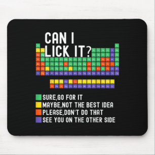 Mousepad Posso Lamber Tabela Periódica Divertida Professor