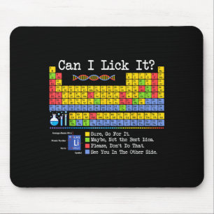Mousepad Posso Lamber Tabela Periódica Piada Professor de C