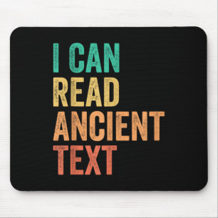 Mousepad Posso Ler Texto Antigo Engraçado