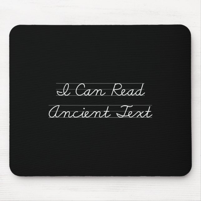 Mousepad Posso Ler Texto Antigo Engraçado Englieacher Engra (Frente)