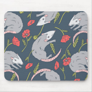 Mousepad Possum e Papoila-Flor
