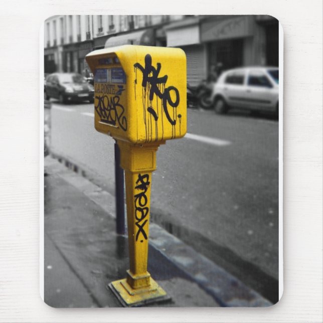 Mousepad postbox de Paris (Frente)