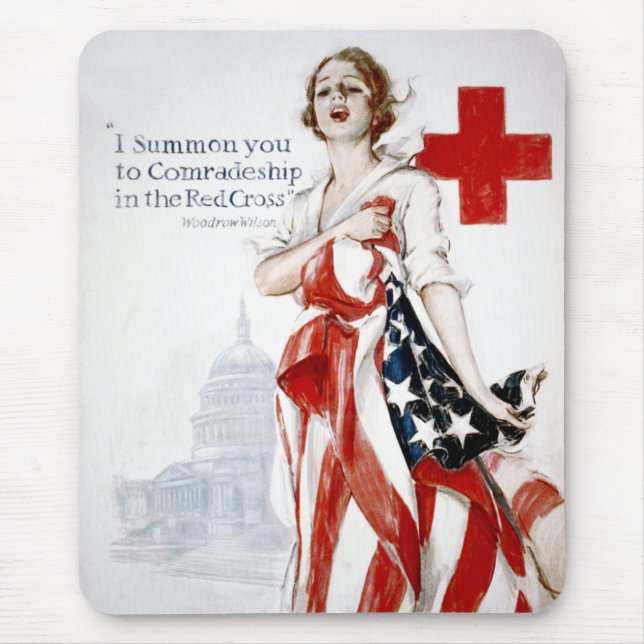 Mousepad Poster americano da Primeira Guerra Mundial do (Frente)